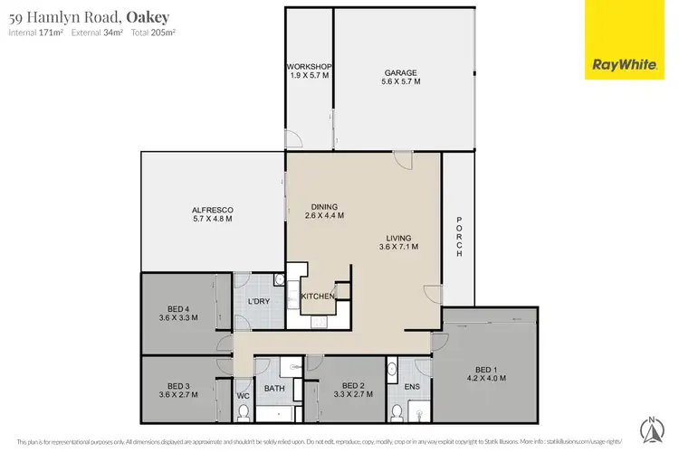 Floorplan of Homely house listing, 59 Hamlyn Road, Oakey QLD 4401