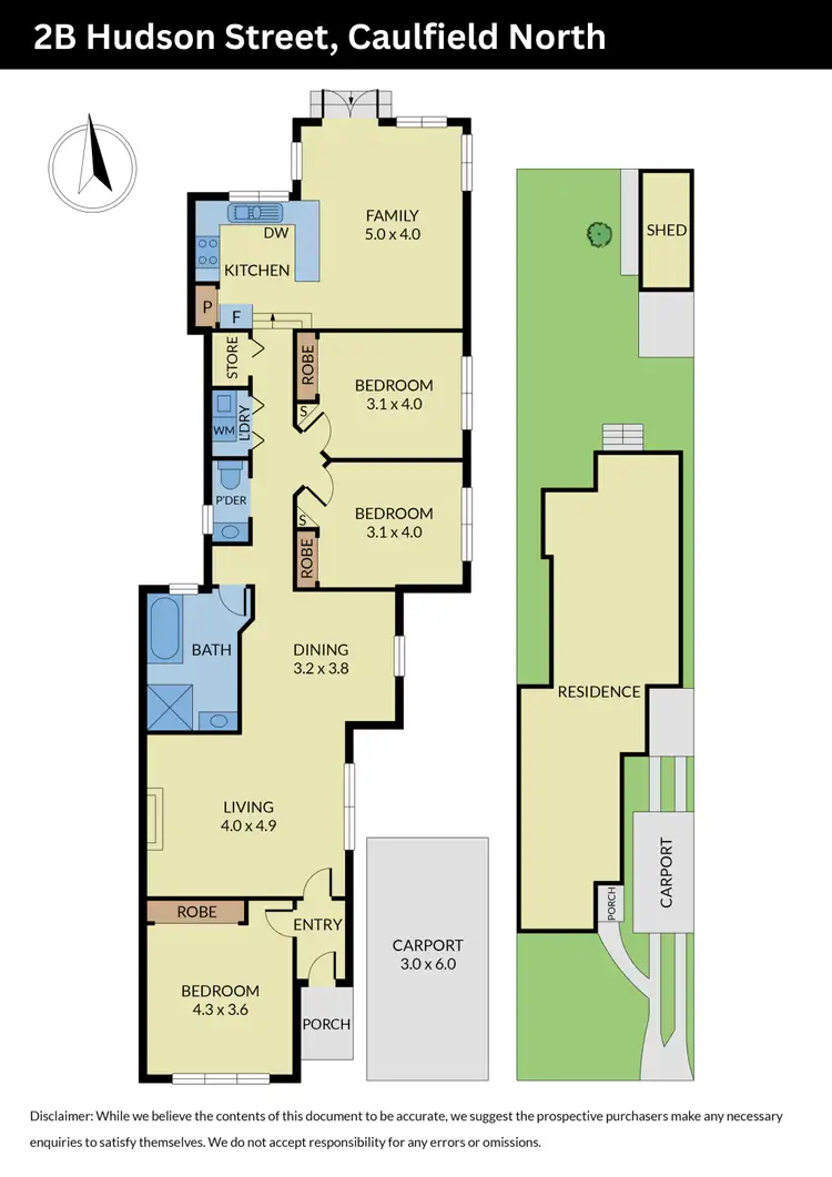 Floorplan of Homely house listing, 2B Hudson Street, Caulfield North VIC 3161