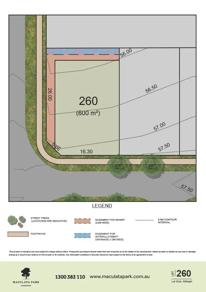 Floorplan of Homely land listing, 16 Myrtle Drive (Lot 260), Badagarang NSW 2540