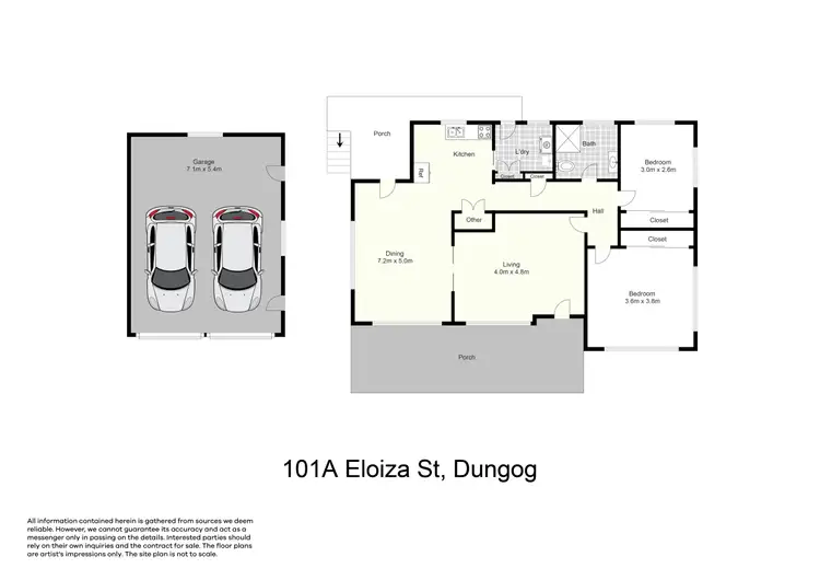 Floorplan of Homely house listing, 101A Eloiza Street, Dungog NSW 2420