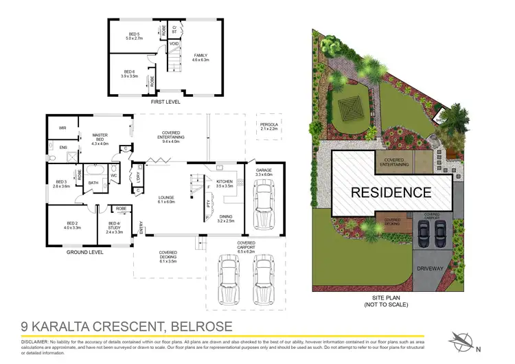 Floorplan of Homely house listing, 9 Karalta Crescent, Belrose NSW 2085