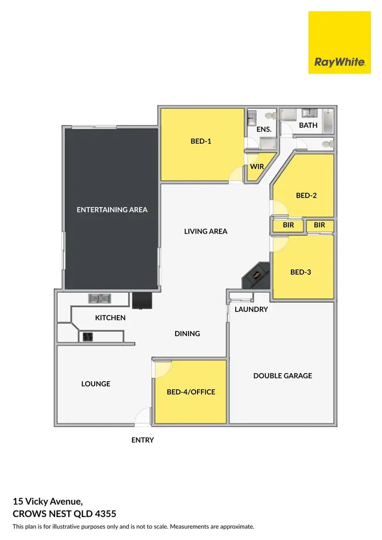 Floorplan of Homely house listing, 15 Vicky Avenue, Crows Nest QLD 4355