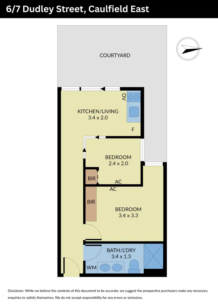 Floorplan of Homely apartment listing, 6/7 Dudley Street, Caulfield East VIC 3145