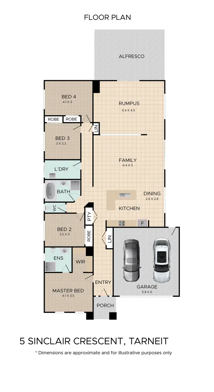 Floorplan of Homely house listing, 5 Sinclair Crescent, Tarneit VIC 3029