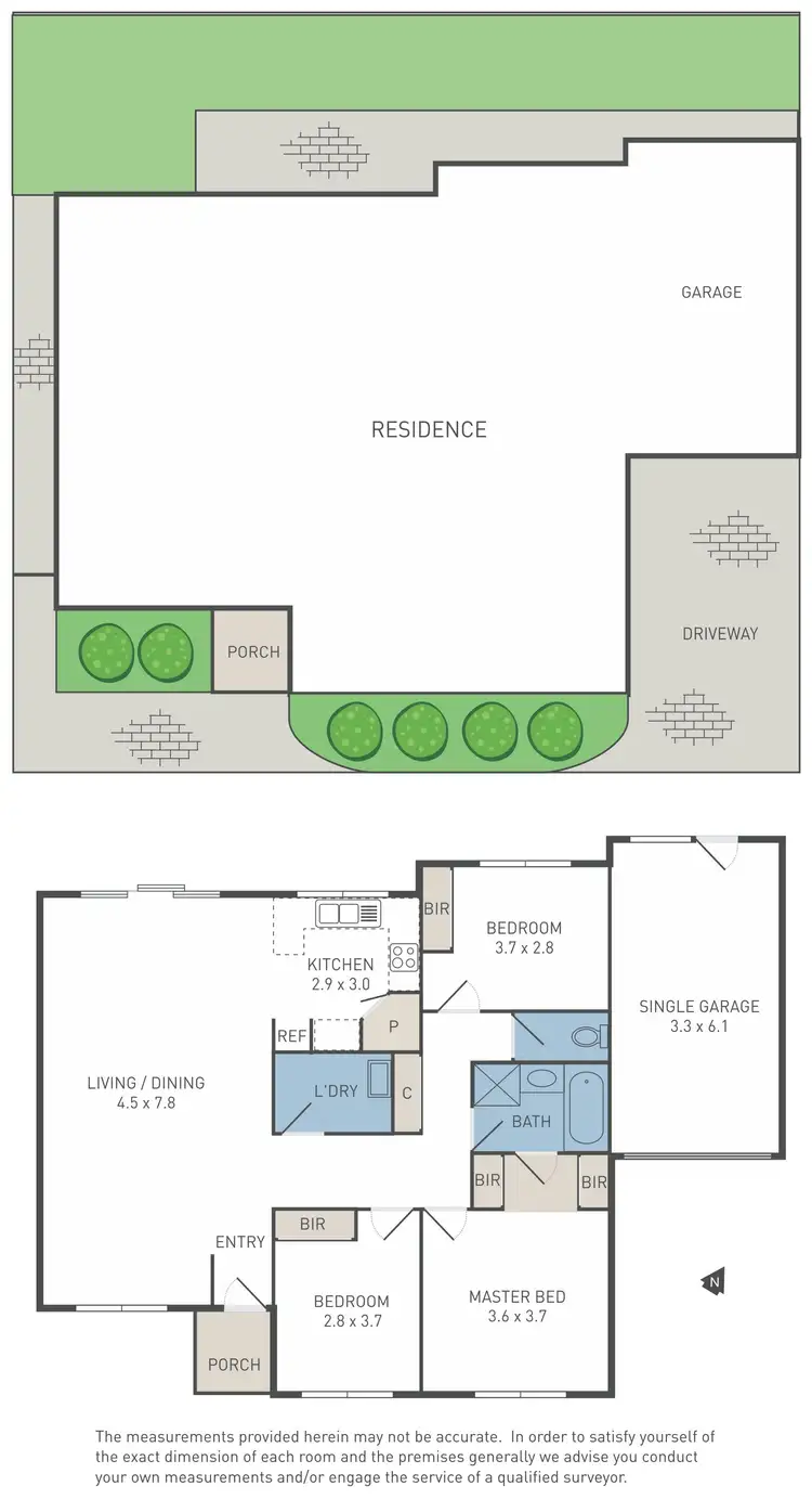 Floorplan of Homely unit listing, 9/52 Latham Street, Werribee VIC 3030