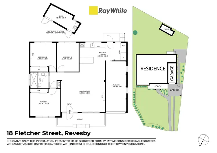 Floorplan of Homely house listing, 18 Fletcher Street, Revesby NSW 2212