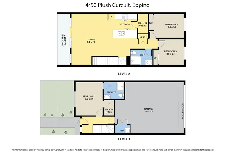Floorplan of Homely townhouse listing, 4/50 Plush Circuit, Epping VIC 3076