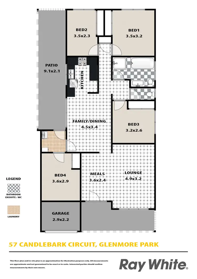 Floorplan of Homely house listing, 57 Candlebark Circuit, Glenmore Park NSW 2745