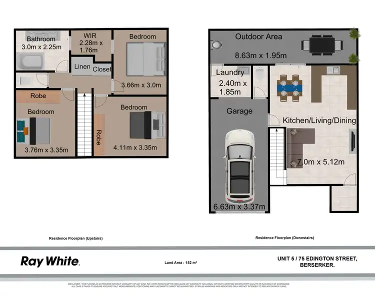 Floorplan of Homely unit listing, 5/75 Edington Street, Berserker QLD 4701