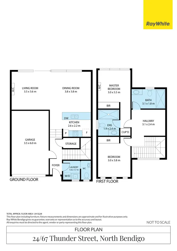 Floorplan of Homely apartment listing, 24/67 Thunder Street, North Bendigo VIC 3550