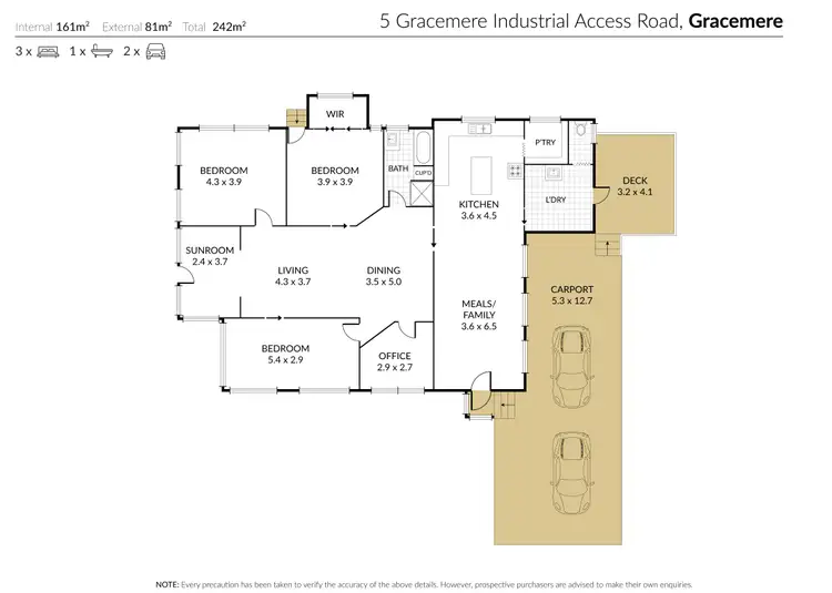 Floorplan of Homely rural property listing, 5 Gracemere Industrial Access Road, Gracemere QLD 4702