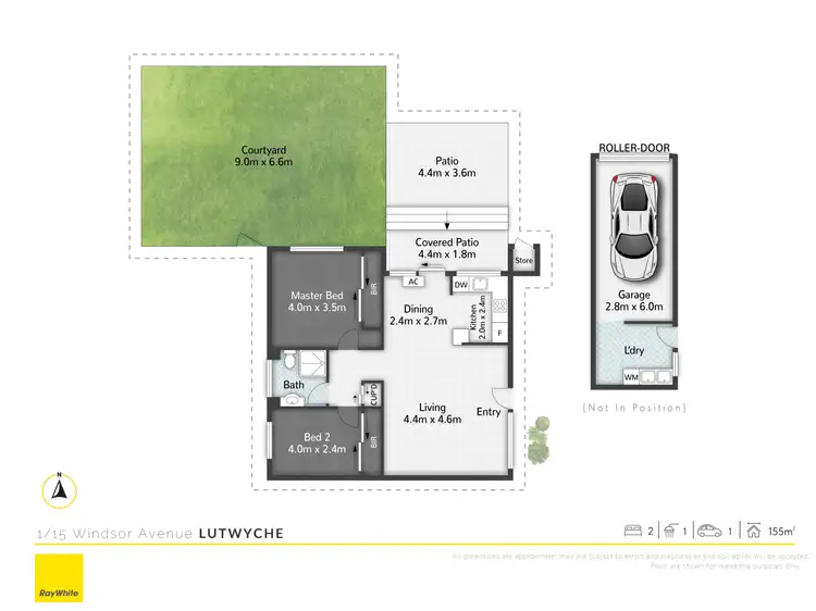 Floorplan of Homely unit listing, 1/15 Windsor Avenue, Lutwyche QLD 4030