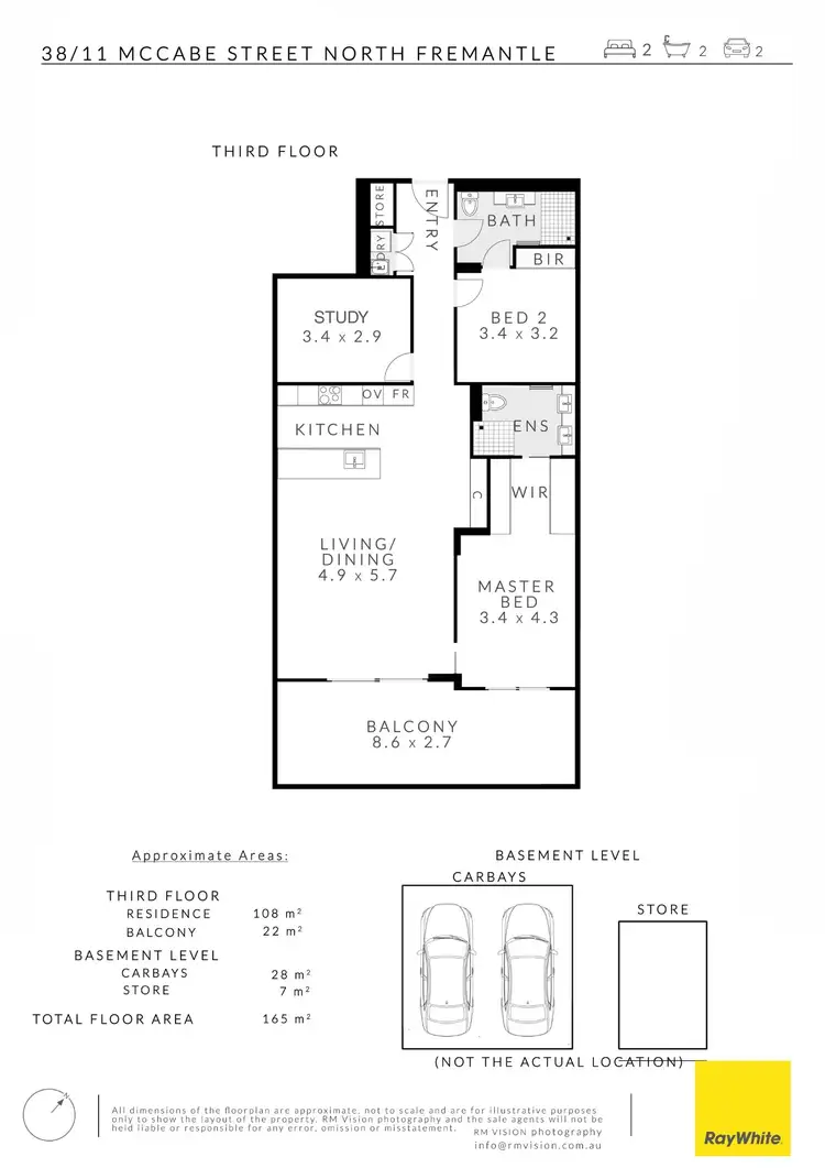 Floorplan of Homely apartment listing, 38/11 Mccabe Street, North Fremantle WA 6159