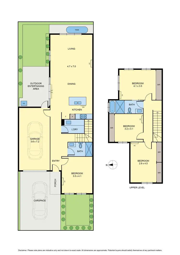 Floorplan of Homely townhouse listing, 2a Miller Street, Fawkner VIC 3060
