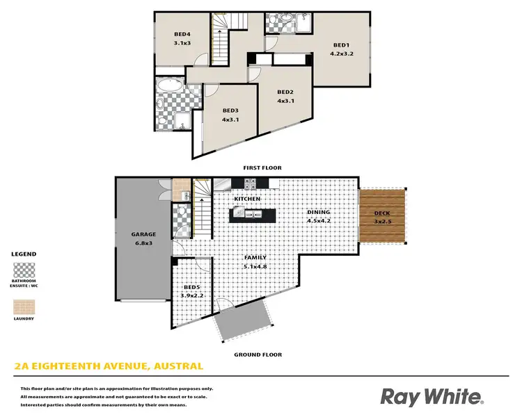 Floorplan of Homely semi-detached listing, 2a Eighteenth Avenue, Austral NSW 2179