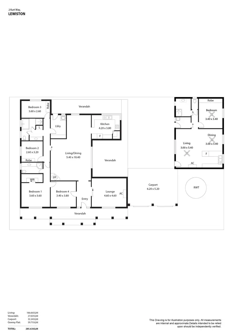 Floorplan of Homely house listing, 2 Kurt Way, Lewiston SA 5501