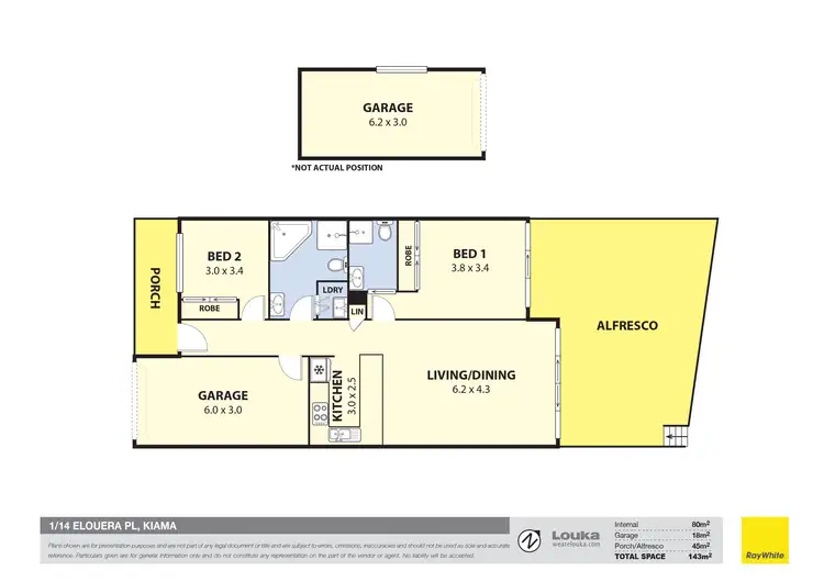 Floorplan of Homely villa listing, 1/14 Elouera Place, Kiama NSW 2533
