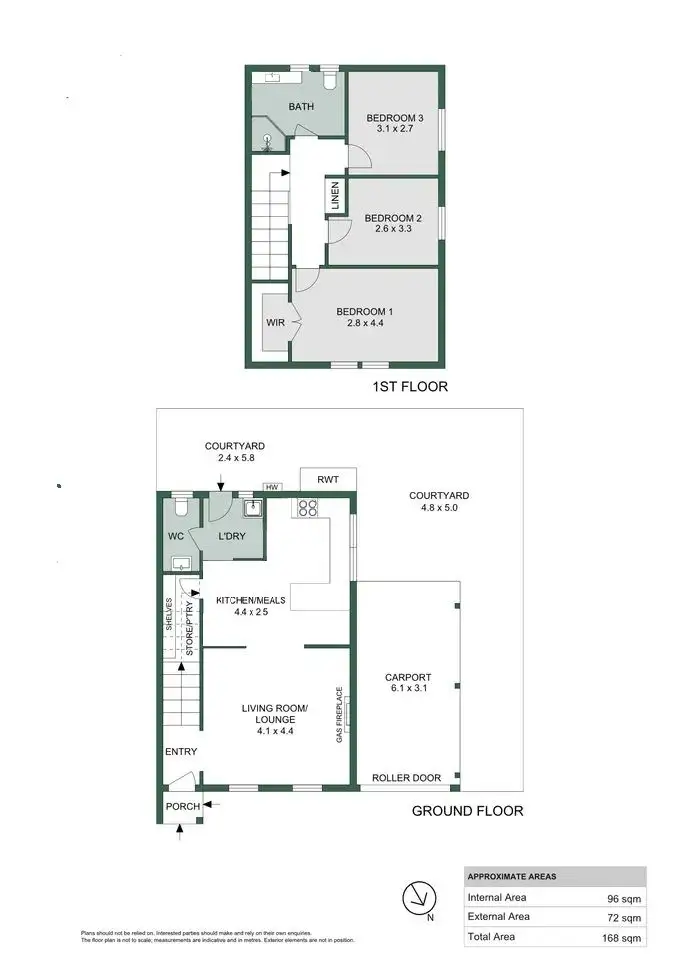 Floorplan of Homely townhouse listing, 13/34 Simcock Street, West Beach SA 5024