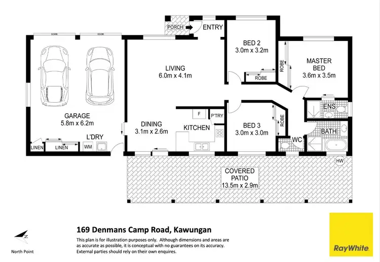 Floorplan of Homely house listing, 169 Denmans Camp Road, Kawungan QLD 4655