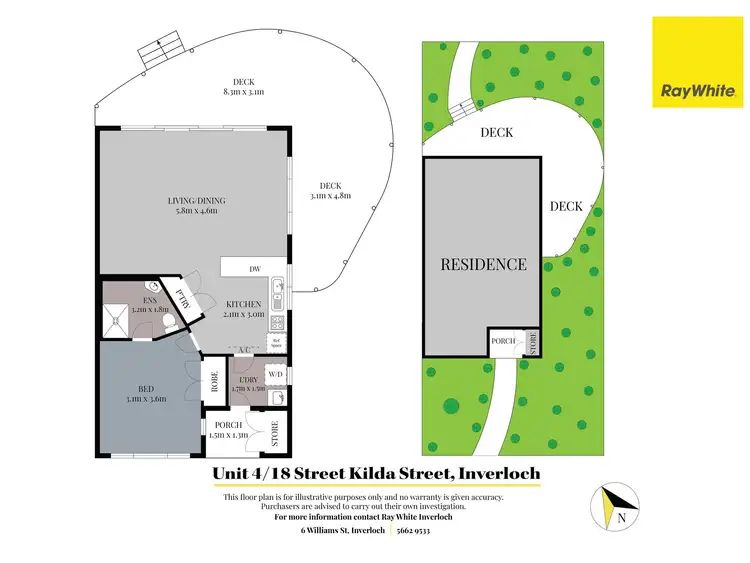 Floorplan of Homely unit listing, 4/18 St Kilda Street, Inverloch VIC 3996