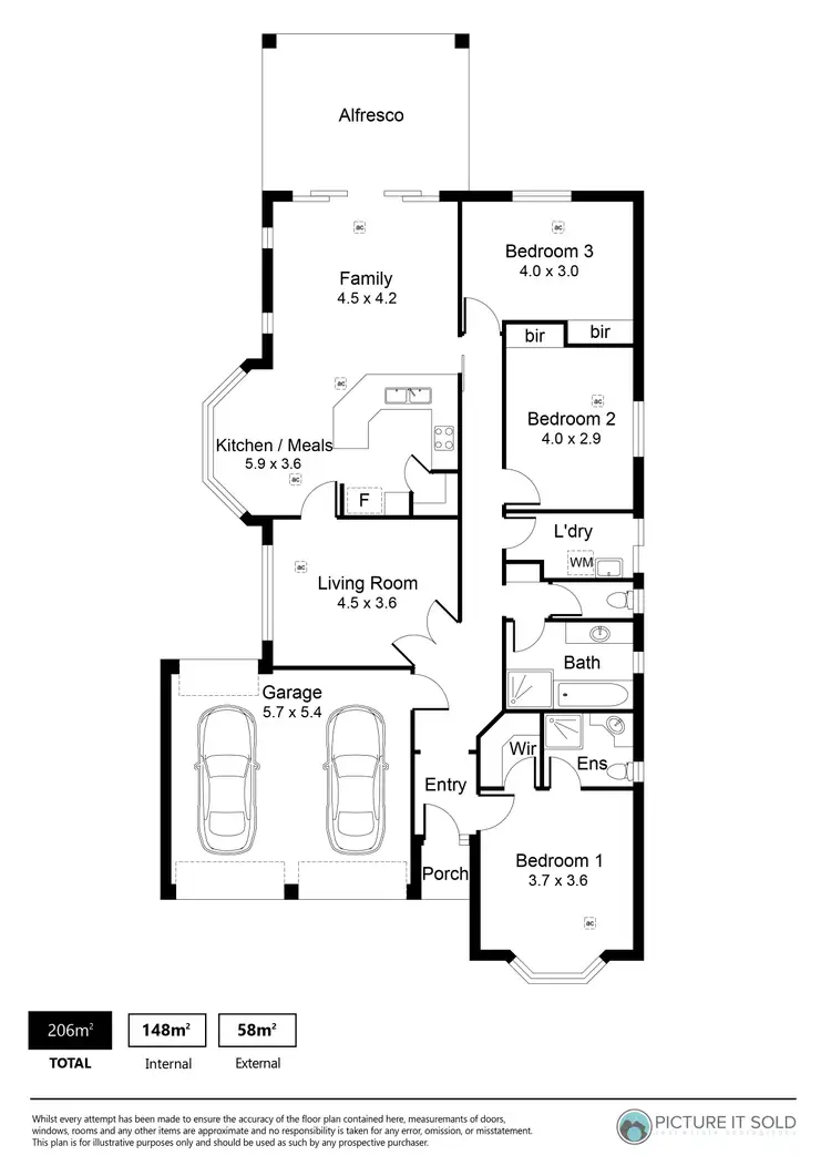 Floorplan of Homely house listing, 10 Blossom Road, Munno Para West SA 5115