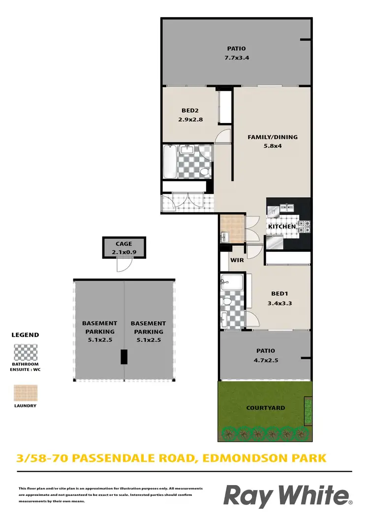 Floorplan of Homely house listing, 3/58-70 Passendale Road, Edmondson Park NSW 2174