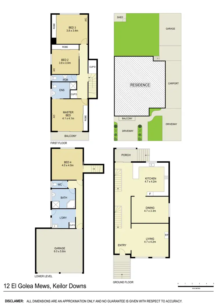 Floorplan of Homely house listing, 12 El Golea Mews, Keilor Downs VIC 3038