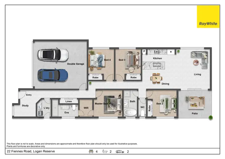 Floorplan of Homely house listing, 22 Fiennes Road, Logan Reserve QLD 4133