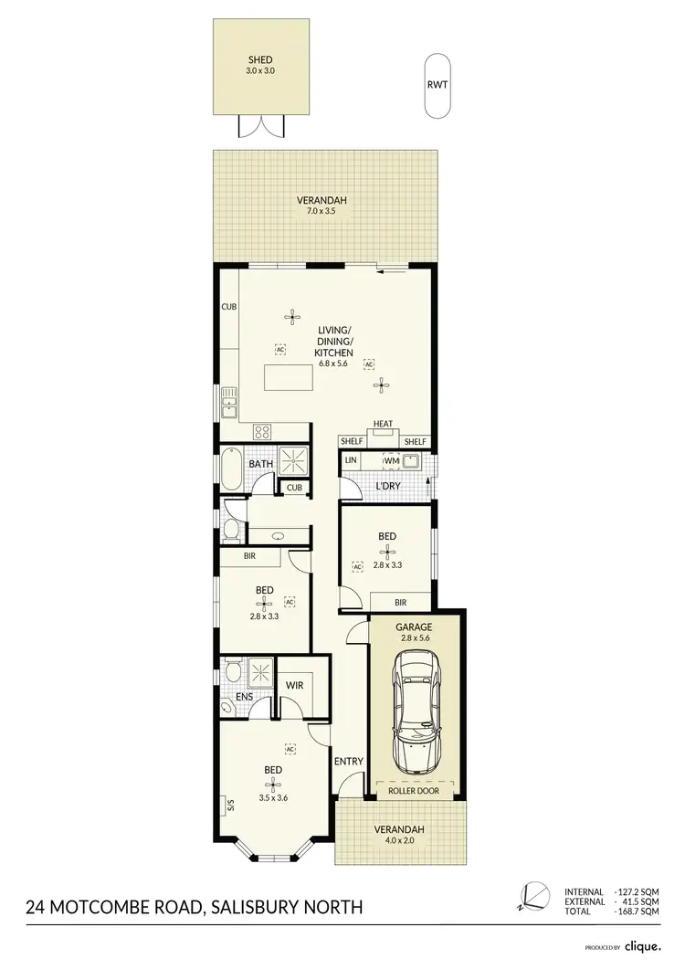 Floorplan of Homely house listing, 24 Motcombe Road, Salisbury North SA 5108