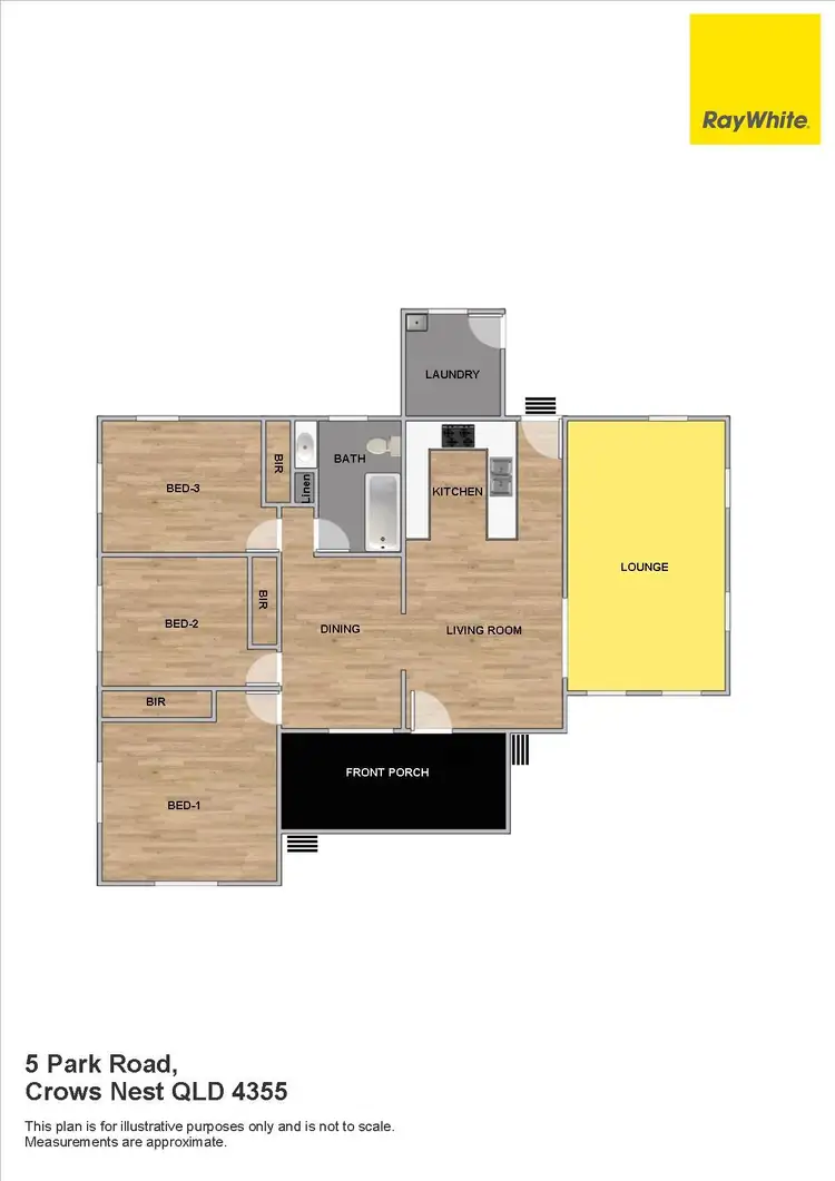 Floorplan of Homely house listing, 5 Park Road, Crows Nest QLD 4355