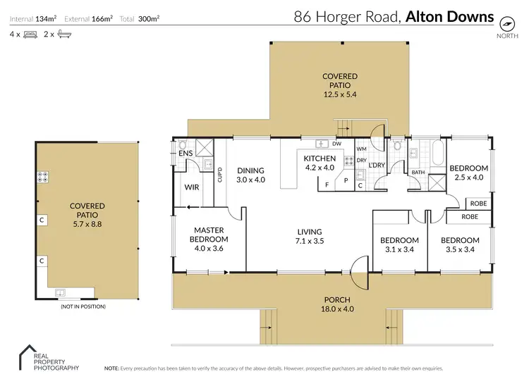 Floorplan of Homely rural property listing, 86 Horger Road, Alton Downs QLD 4702