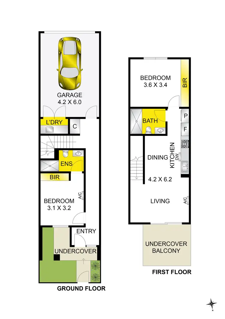 Floorplan of Homely townhouse listing, 115 Carter Road, Armstrong Creek VIC 3217