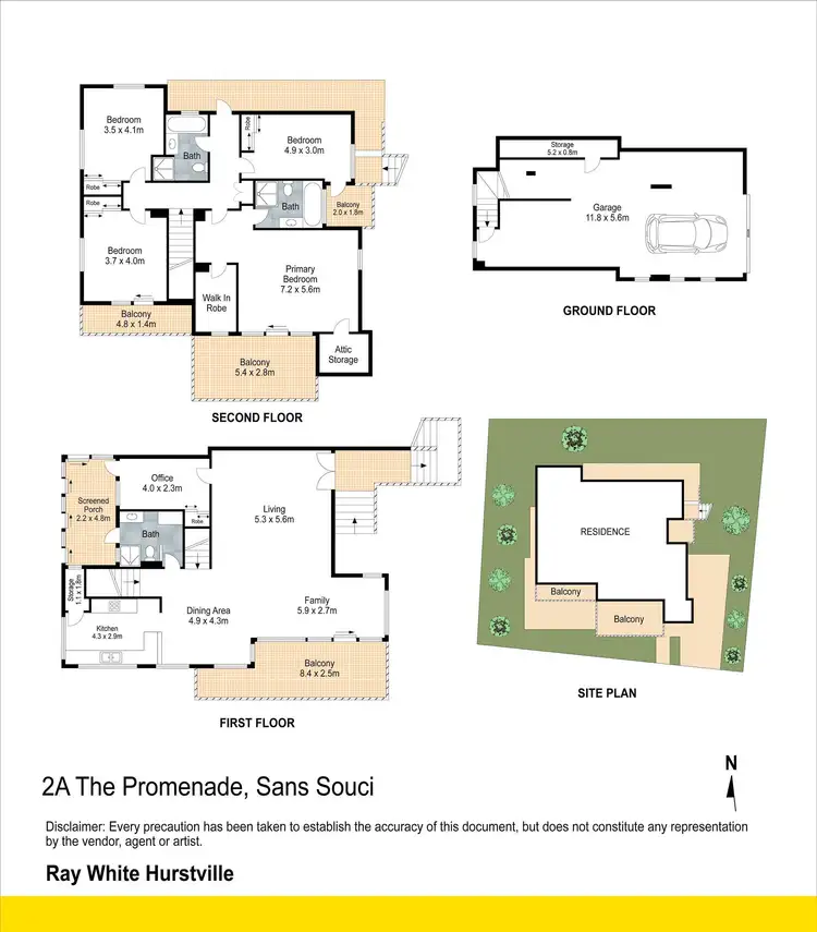 Floorplan of Homely house listing, 2A The Promenade, Sans Souci NSW 2219