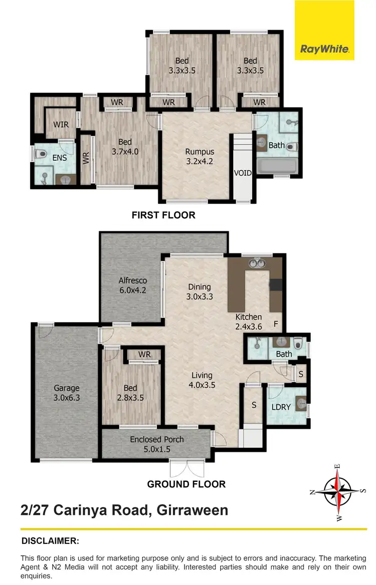 Floorplan of Homely house listing, Lot 2/27 Carinya Road, Girraween NSW 2145