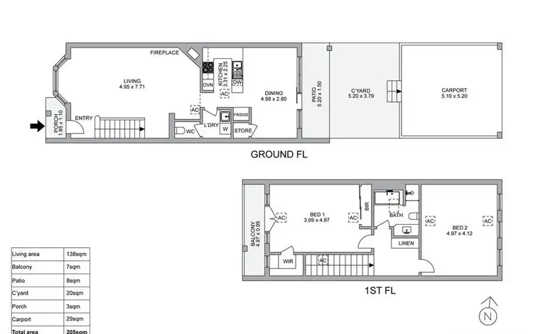 Floorplan of Homely house listing, 92E Lockwood Road, Burnside SA 5066