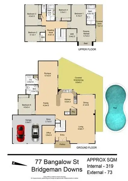 Floorplan of Homely house listing, 77 Bangalow Street, Bridgeman Downs QLD 4035