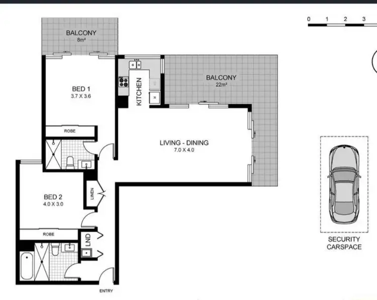 Floorplan of Homely apartment listing, 9.04/157 Redfern Street, Redfern NSW 2016
