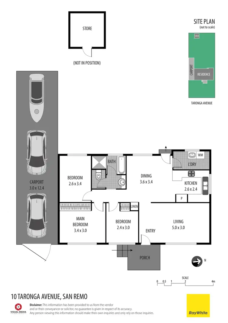 Floorplan of Homely house listing, 10 Taronga Avenue, San Remo NSW 2262