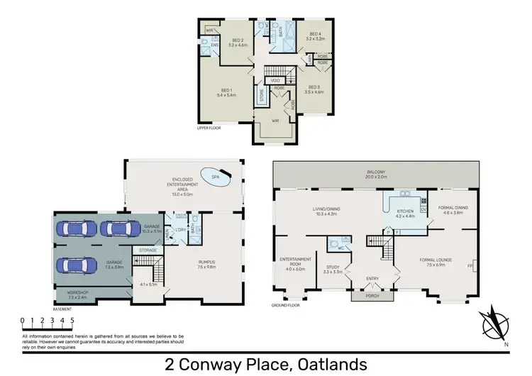 Floorplan of Homely house listing, 2 Conway Place, Oatlands NSW 2117