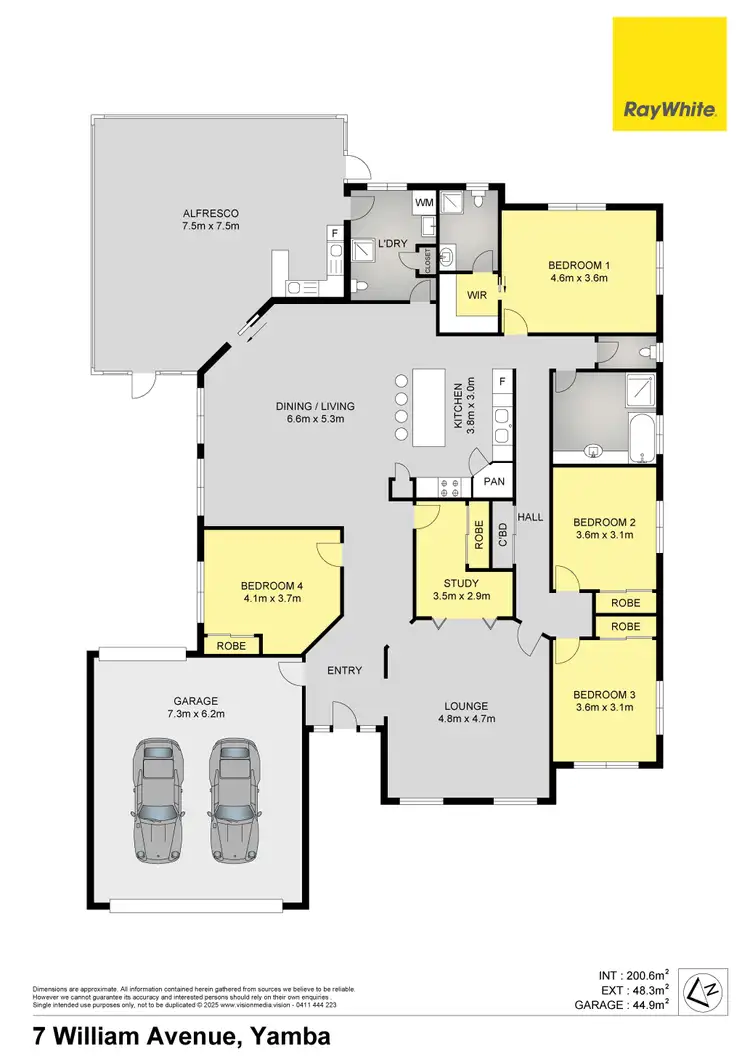 Floorplan of Homely house listing, 7 William Avenue, Yamba NSW 2464