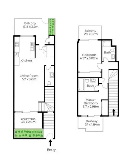 Floorplan of Homely apartment listing, 9 Tung Hop Street, Waterloo NSW 2017