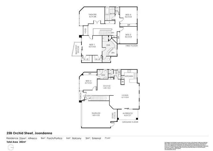 Floorplan of Homely house listing, 25B Orchid Street, Joondanna WA 6060