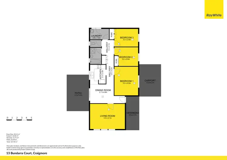 Floorplan of Homely house listing, 13 Bundarra Court, Craigmore SA 5114
