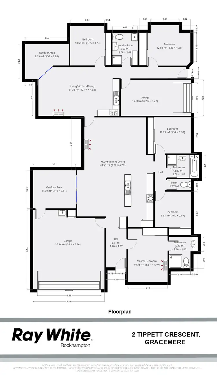 Floorplan of Homely house listing, 2 Tippett Crescent, Gracemere QLD 4702