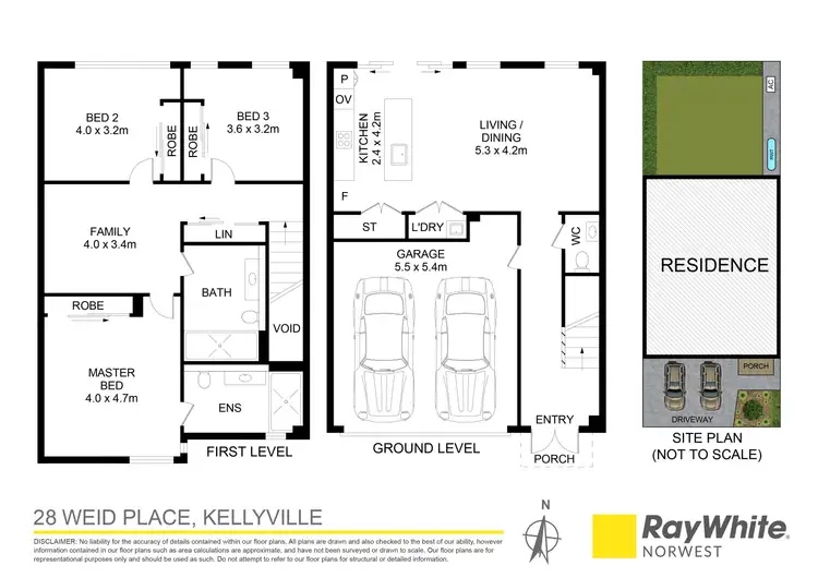 Floorplan of Homely townhouse listing, 28 Weid Place, Kellyville NSW 2155