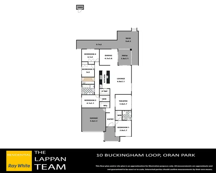 Floorplan of Homely house listing, 10 Buckingham Loop, Oran Park NSW 2570