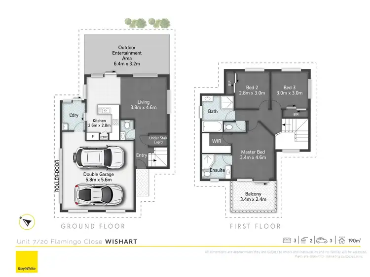 Floorplan of Homely townhouse listing, 7/20 Flamingo Close, Wishart QLD 4122