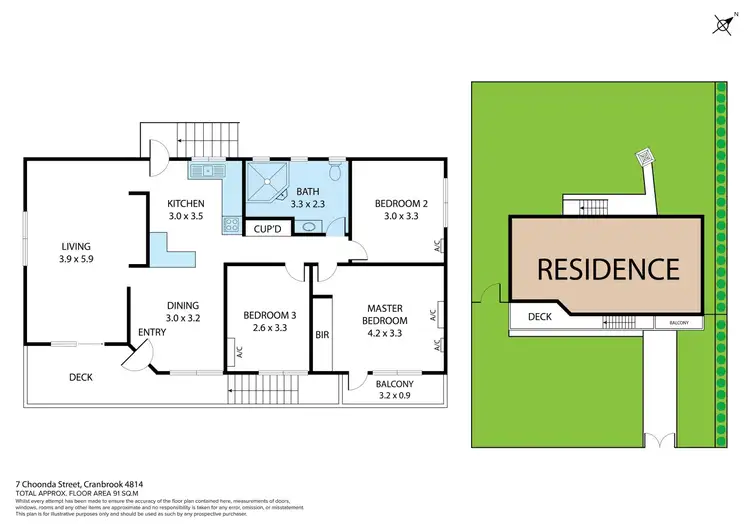 Floorplan of Homely house listing, 7 Choonda Street, Cranbrook QLD 4814
