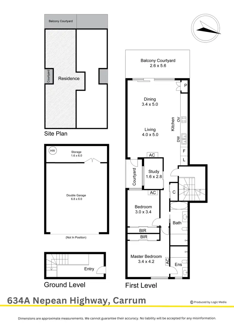 Floorplan of Homely unit listing, 634A Nepean Highway, Carrum VIC 3197