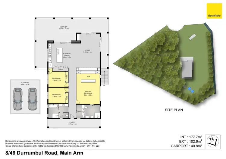 Floorplan of Homely rural property listing, 8/46 Durrumbul Road, Main Arm NSW 2482